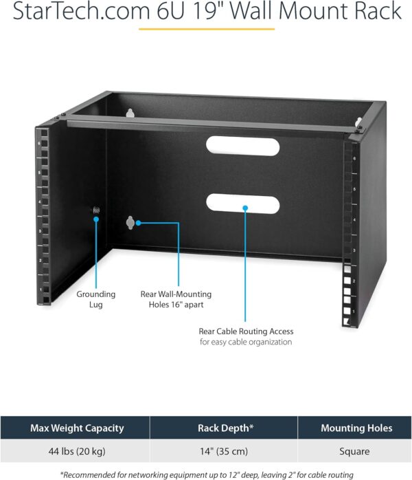 StarTech.com 6U Wall Mount Network Rack